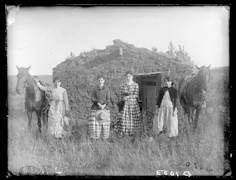 Chrisman Sisters Goheen settlement, Custer County, 1886